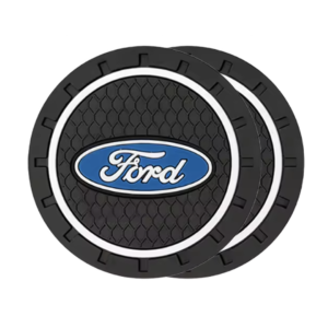 2 stk. Anti-slip Kopholdermåtter til Ford – Perfekt til Kopper og Telefon