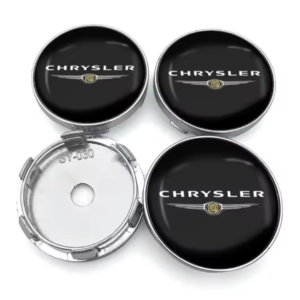 4 stk. 60mm Fælgkapsel Stickers til Chrysler – Eksklusivt Emblem Design