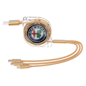 3-i-1 Premium Opladerkabel til Bil – Hurtigopladning & Skalerbar Design