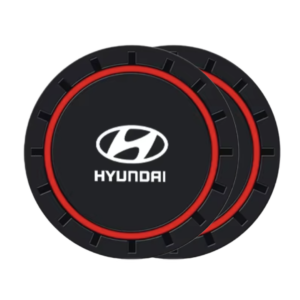 2 stk. Anti-slip Kopholdermåtter til Hyundai