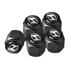 5 stk. Hyundai Dækventil Kapsler – Eksklusivt Logo Design