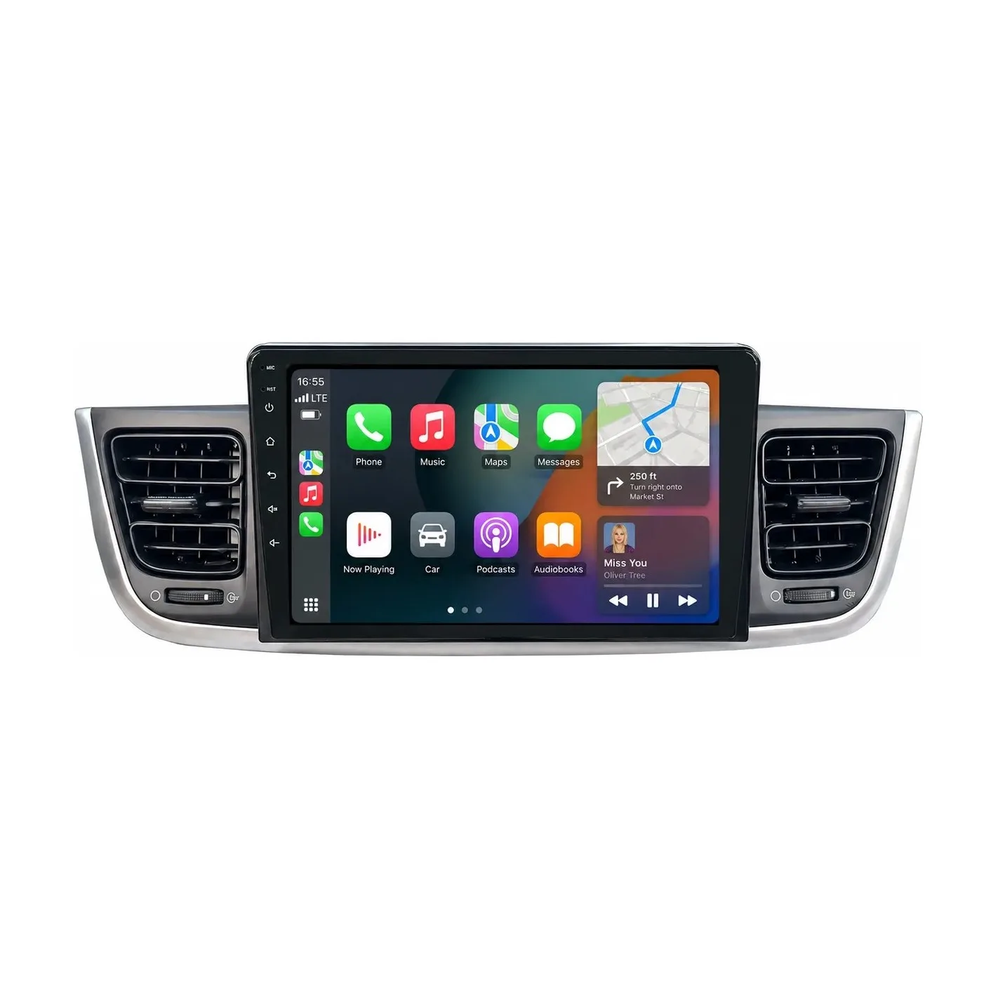 Bilradio til Kia Rio / Stonic 2016–2022 med trådløs Apple CarPlay & Android Auto Bilradio til Kia Rio / Stonic 2016–2022 med trådløs Apple CarPlay & Android Auto