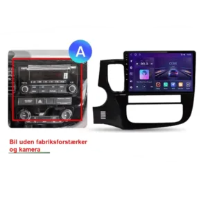 Mitsubishi Outlander 3 Bilradio med CarPlay (2012-2018)